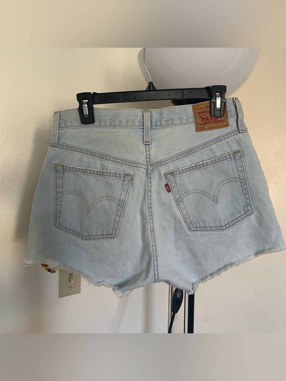 Levi’s Light Wash Denim cutoff high waisted Shorts